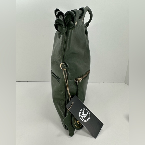 NWT - Madi Claire Flap Over Leather Satchel Handbag - Verona - Olive - Picture 5 of 14